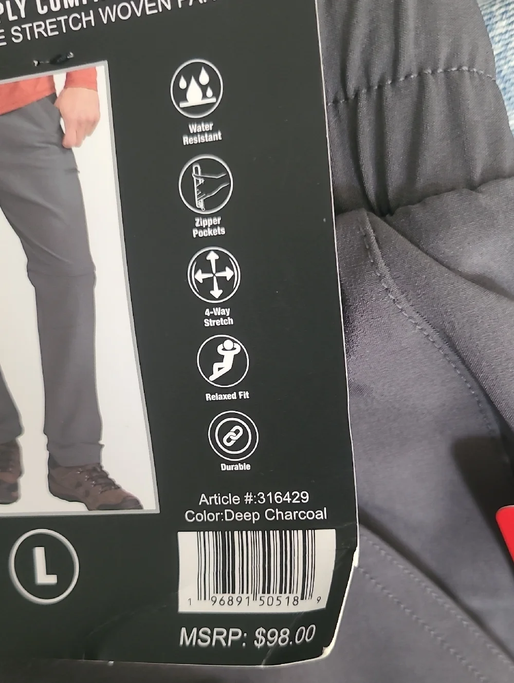 Men's Large Convertable Zipoff Cargo Pant - Picture 5 of 5